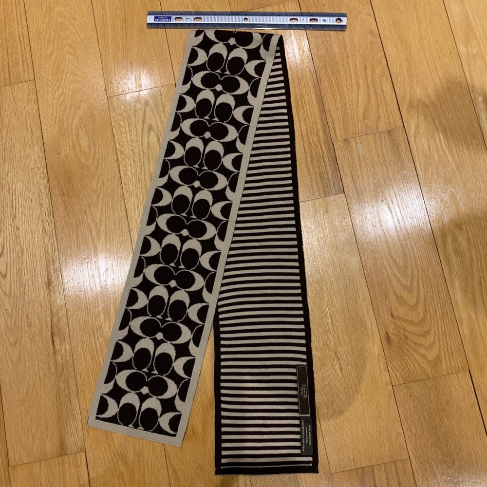 Coach double sided. wool scarf